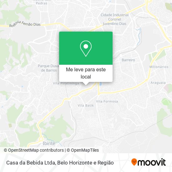 Casa da Bebida Ltda mapa