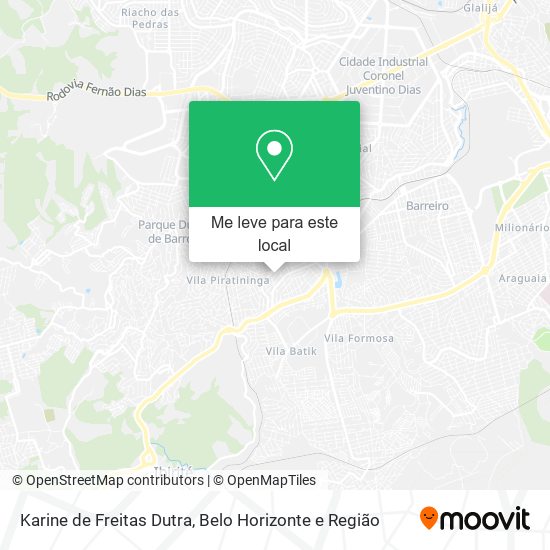 Karine de Freitas Dutra mapa