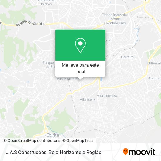 J.A.S Construcoes mapa