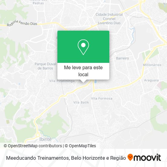 Meeducando Treinamentos mapa