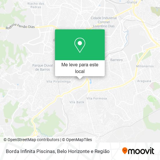 Borda Infinita Piscinas mapa