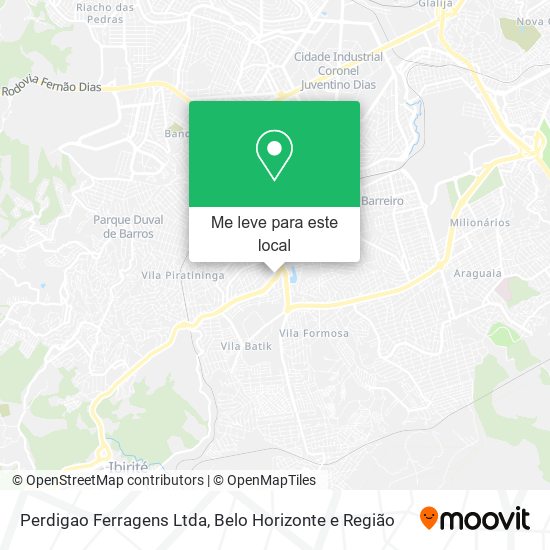 Perdigao Ferragens Ltda mapa