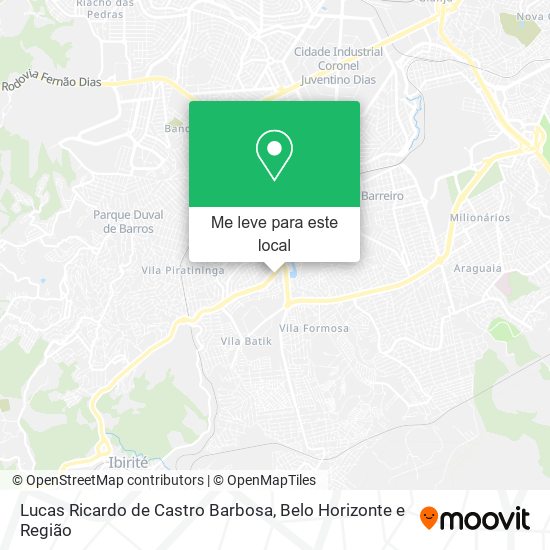 Lucas Ricardo de Castro Barbosa mapa