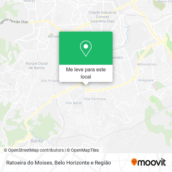 Ratoeira do Moises mapa