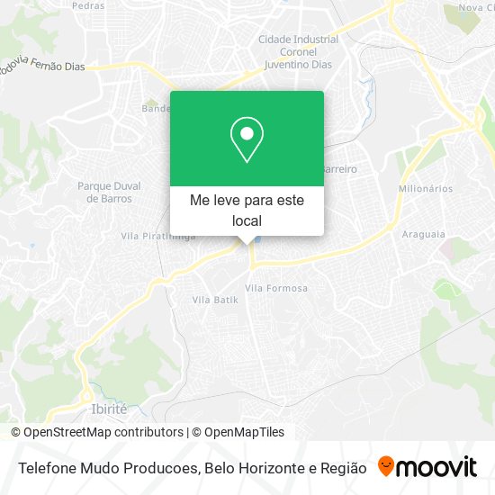 Telefone Mudo Producoes mapa