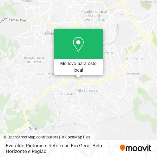Everaldo Pinturas e Reformas Em Geral mapa