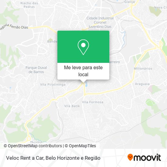 Veloc Rent a Car mapa