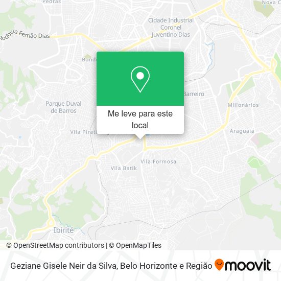 Geziane Gisele Neir da Silva mapa