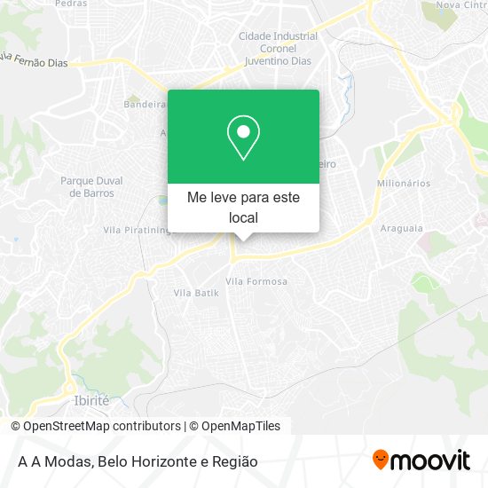 A A Modas mapa
