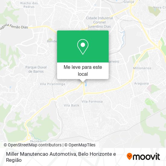 Miller Manutencao Automotiva mapa