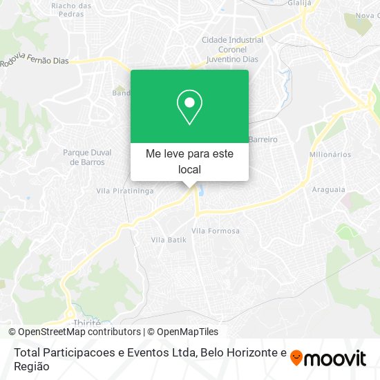 Total Participacoes e Eventos Ltda mapa