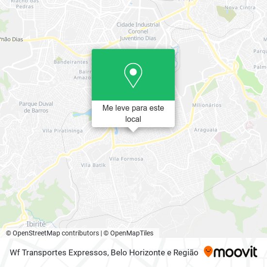 Wf Transportes Expressos mapa