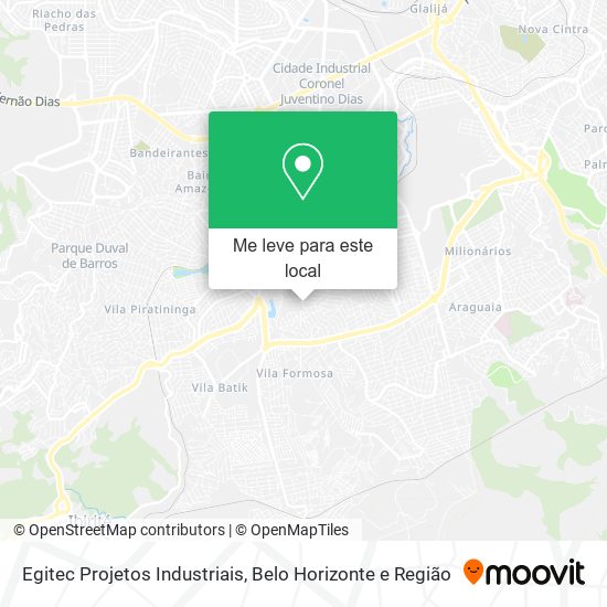 Egitec Projetos Industriais mapa