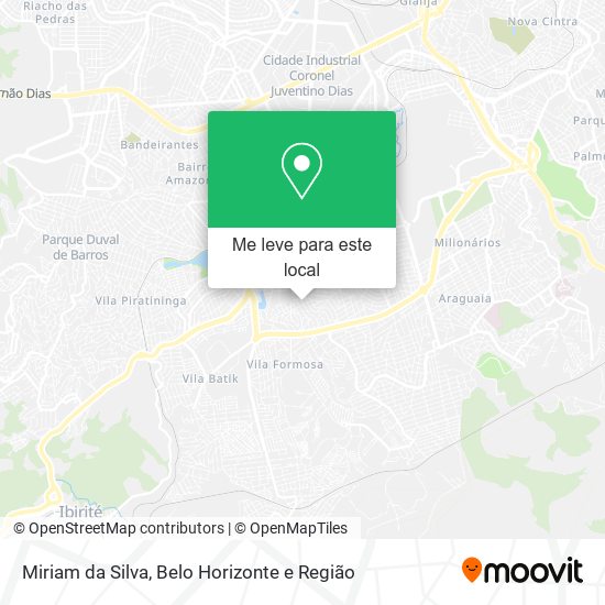 Miriam da Silva mapa