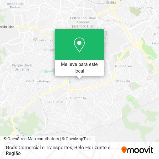 Gcds Comercial e Transportes mapa