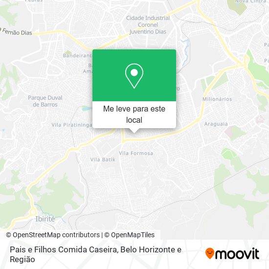 Pais e Filhos Comida Caseira mapa