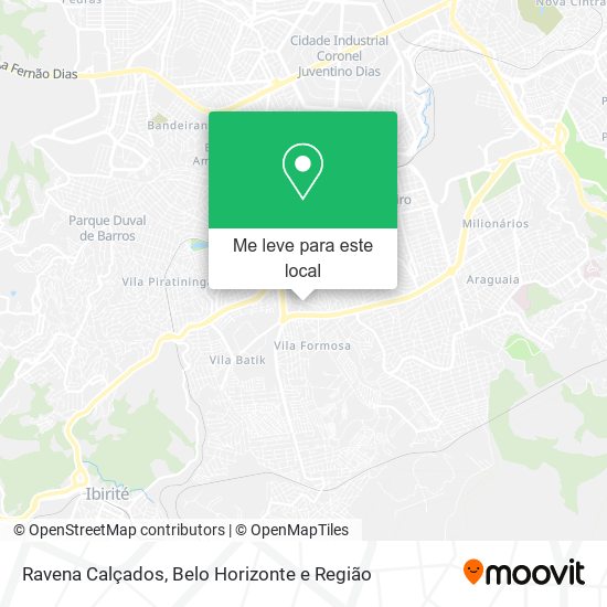 Ravena Calçados mapa