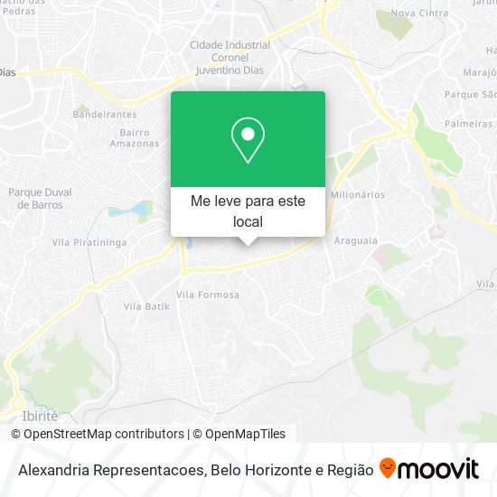 Alexandria Representacoes mapa
