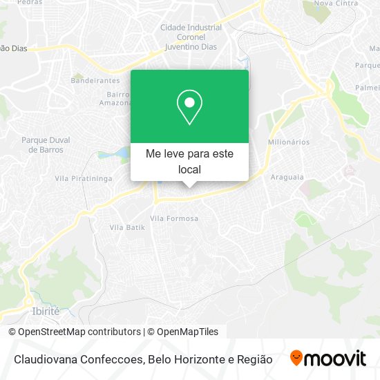 Claudiovana Confeccoes mapa