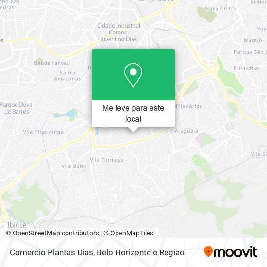 Comercio Plantas Dias mapa