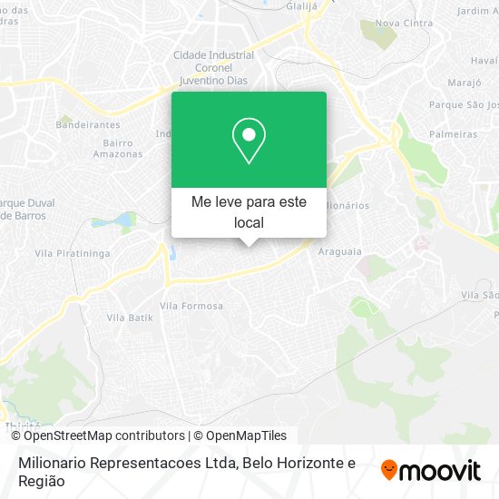 Milionario Representacoes Ltda mapa
