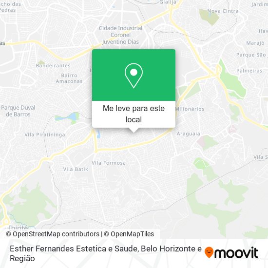 Esther Fernandes Estetica e Saude mapa