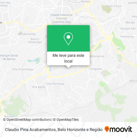 Claudio Pina Acabamentos mapa