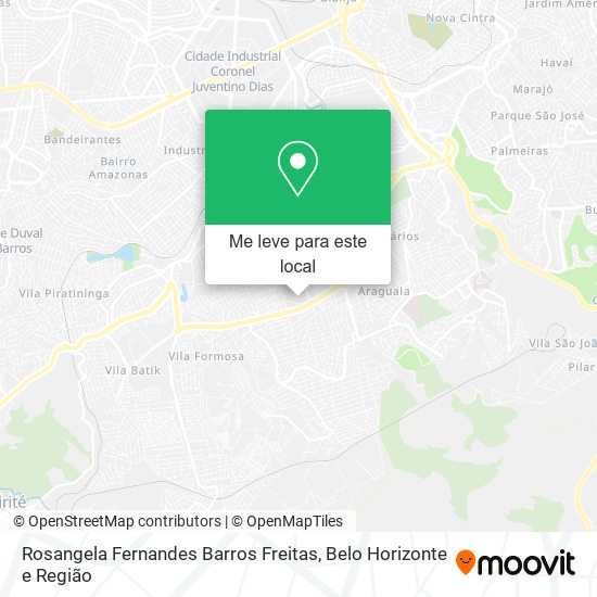 Rosangela Fernandes Barros Freitas mapa