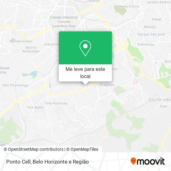 Ponto Cell mapa