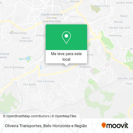 Oliveira Transportes mapa