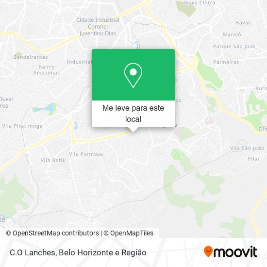 C.O Lanches mapa