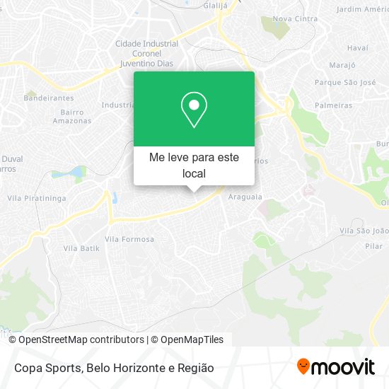 Copa Sports mapa