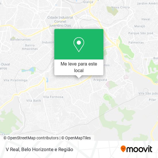 V Real mapa