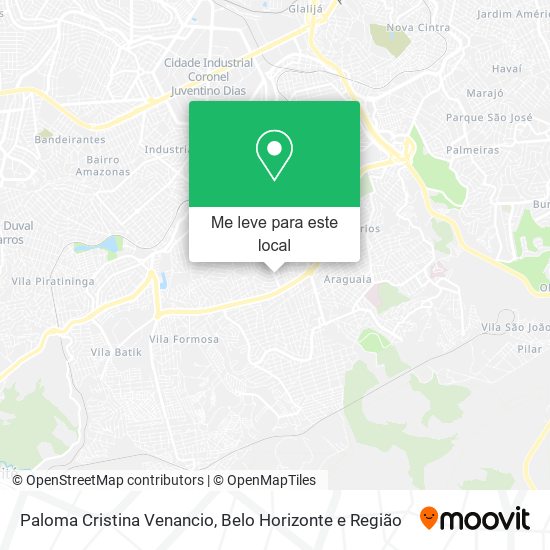 Paloma Cristina Venancio mapa