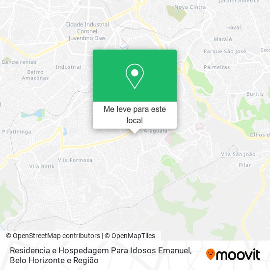 Residencia e Hospedagem Para Idosos Emanuel mapa
