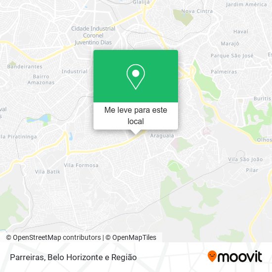 Parreiras mapa