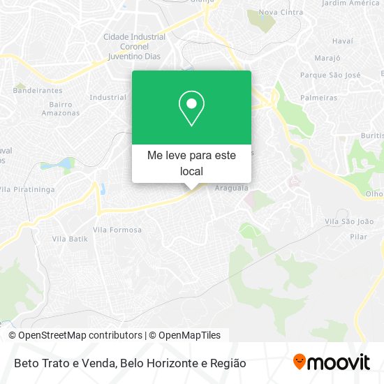 Beto Trato e Venda mapa