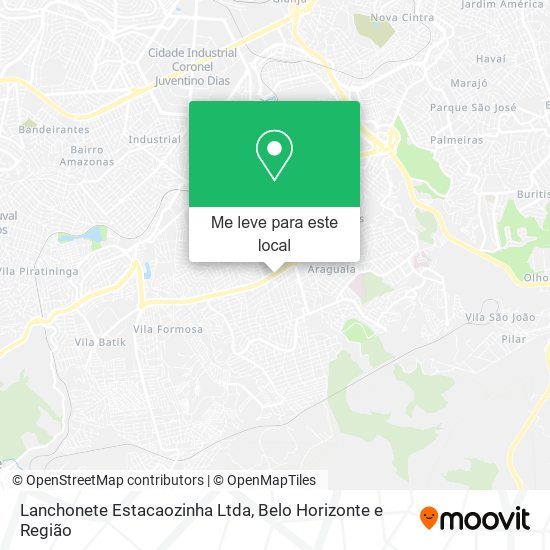 Lanchonete Estacaozinha Ltda mapa