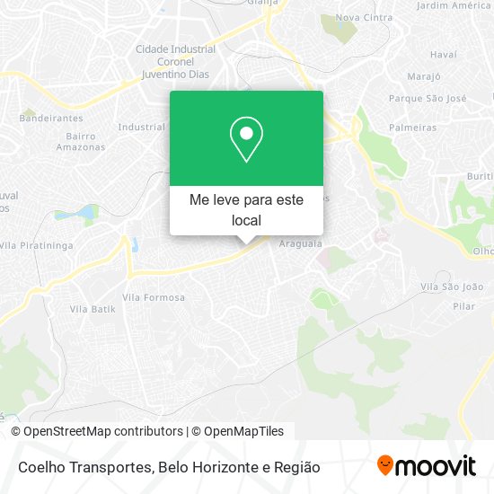 Coelho Transportes mapa