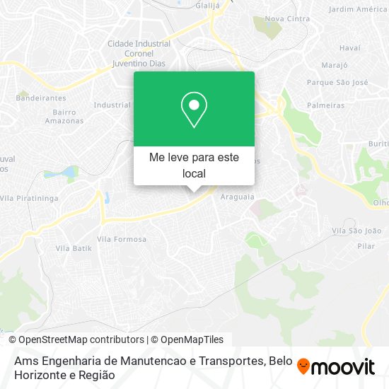 Ams Engenharia de Manutencao e Transportes mapa