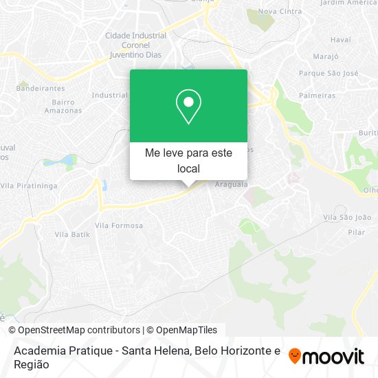 Academia Pratique - Santa Helena mapa