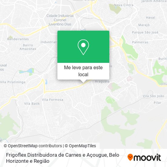 Frigoflex Distribuidora de Carnes e Açougue mapa