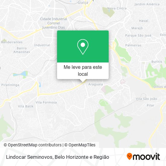 Lindocar Seminovos mapa