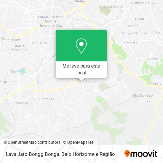 Lava Jato Bongg Bonga mapa