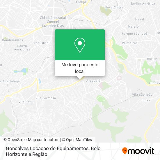 Goncalves Locacao de Equipamentos mapa