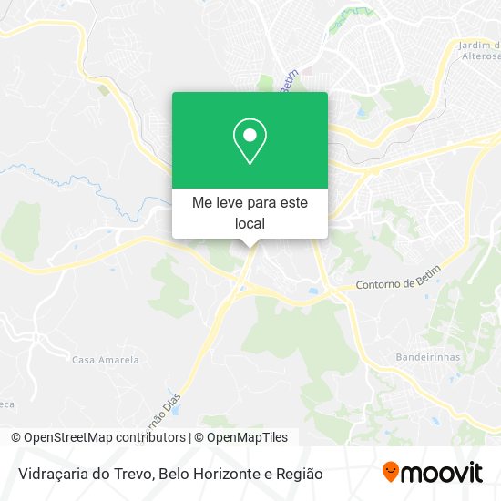 Vidraçaria do Trevo mapa