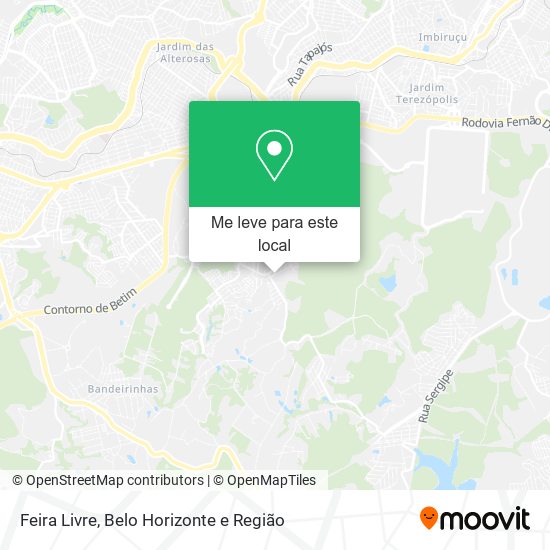 Feira Livre mapa