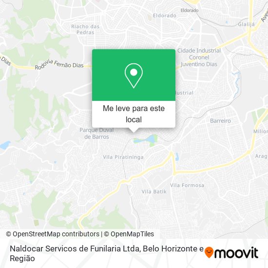 Naldocar Servicos de Funilaria Ltda mapa