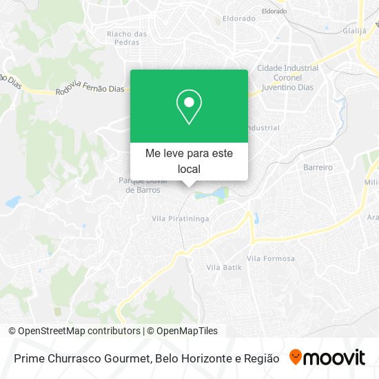 Prime Churrasco Gourmet mapa