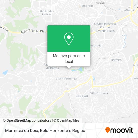 Marmitex da Deia mapa